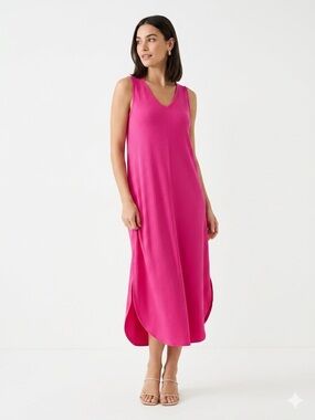 Pixie Lane Midi Patio Dress is Fuschia Size L
